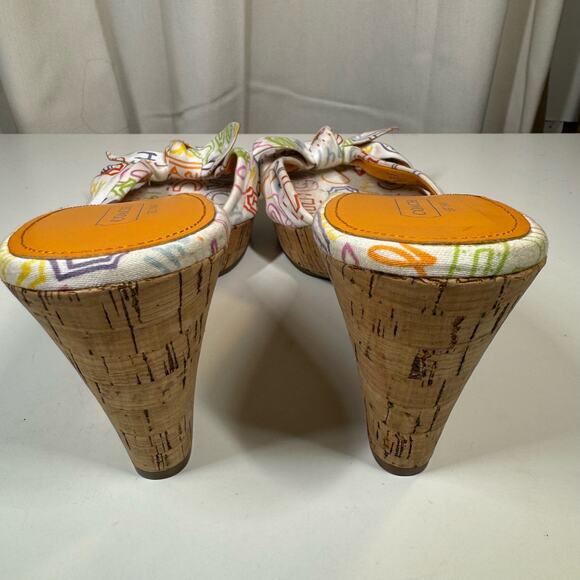 Coach Multicolor Printed Sandals - Picture 7 of 12